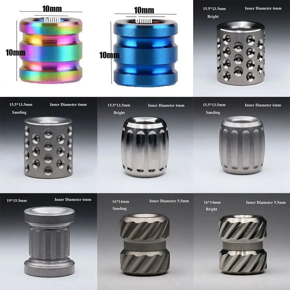 Cuentas ligeras de aleación de titanio para exteriores TC4, varios estilos, cuchillo para acampar, linterna, dispositivos, colgante de cuchillo de cuerda Paracord - imagen 5