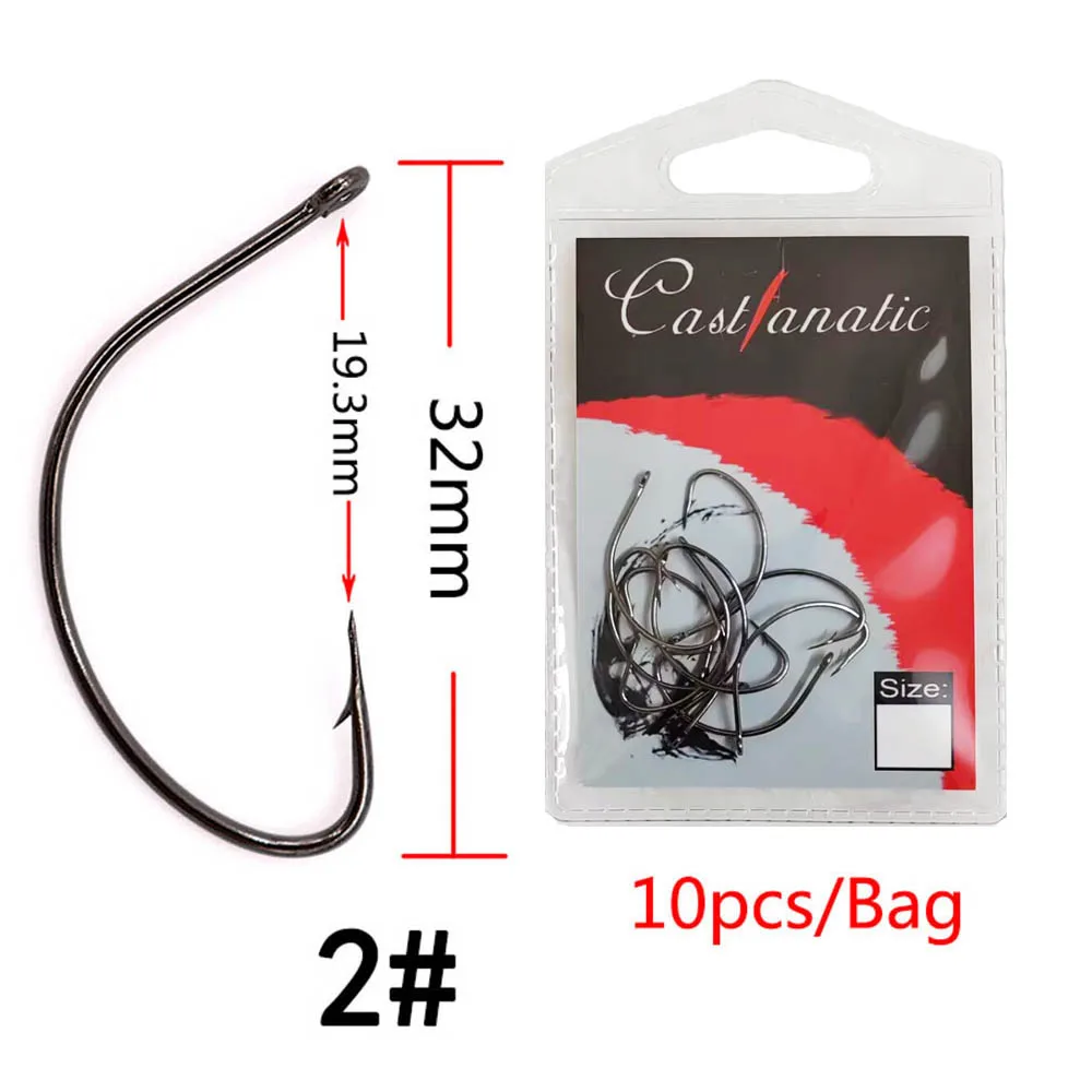 Anzuelo de pesca Thetime SENKO GAP ancho, anzuelos de púas de acero japonés, anzuelos circulares compensados para trucha, perca, lubina, accesorios de gusano suave - imagen 5