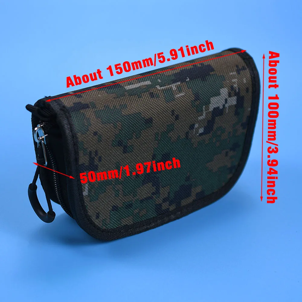 Estuche de almacenamiento de Señuelos de Pesca portátil, bolsa de transporte de carcasa dura para Spinner, cebo de lentejuelas VIB de Metal, aparejos de Pesca de nailon - imagen 4