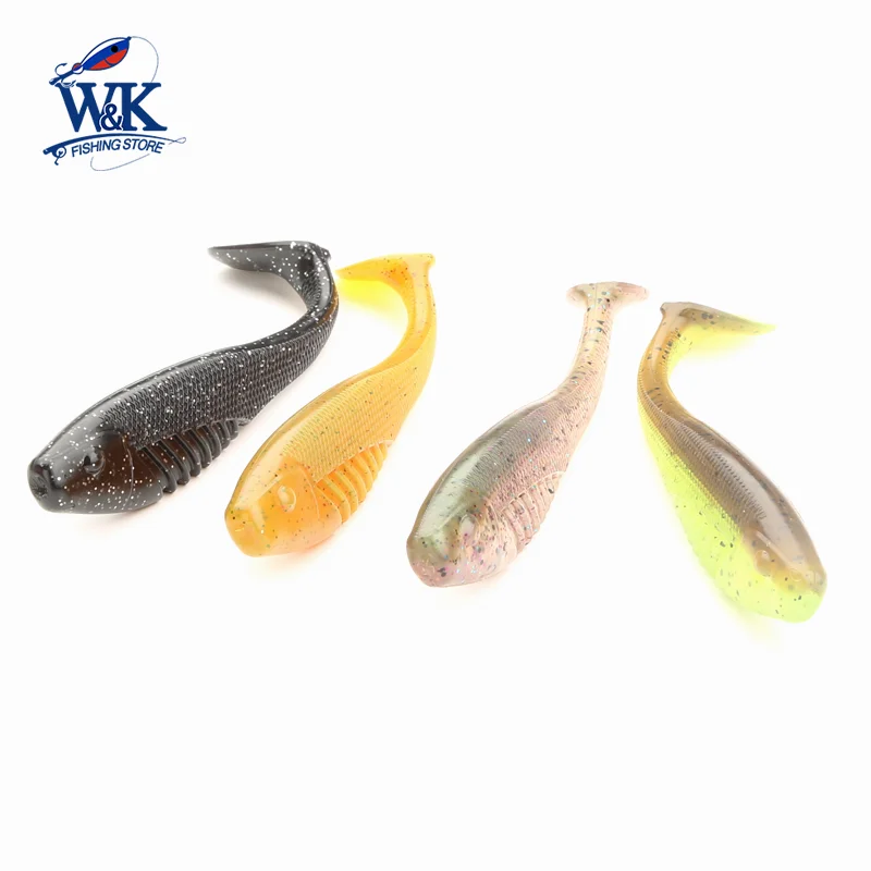 Swimbait-Cebo blando de 13cm, 4 piezas, 8 colores, accesorios de pesca Premium con brillo UV, señuelo suave de 5,1 pulgadas y 17g, señuelo oscilante para sábalo - imagen 5
