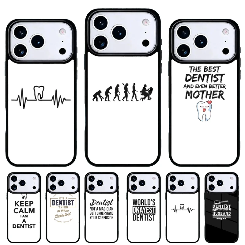 Funda con Diseño de Dentista para iPhone 11-17 Pro Max