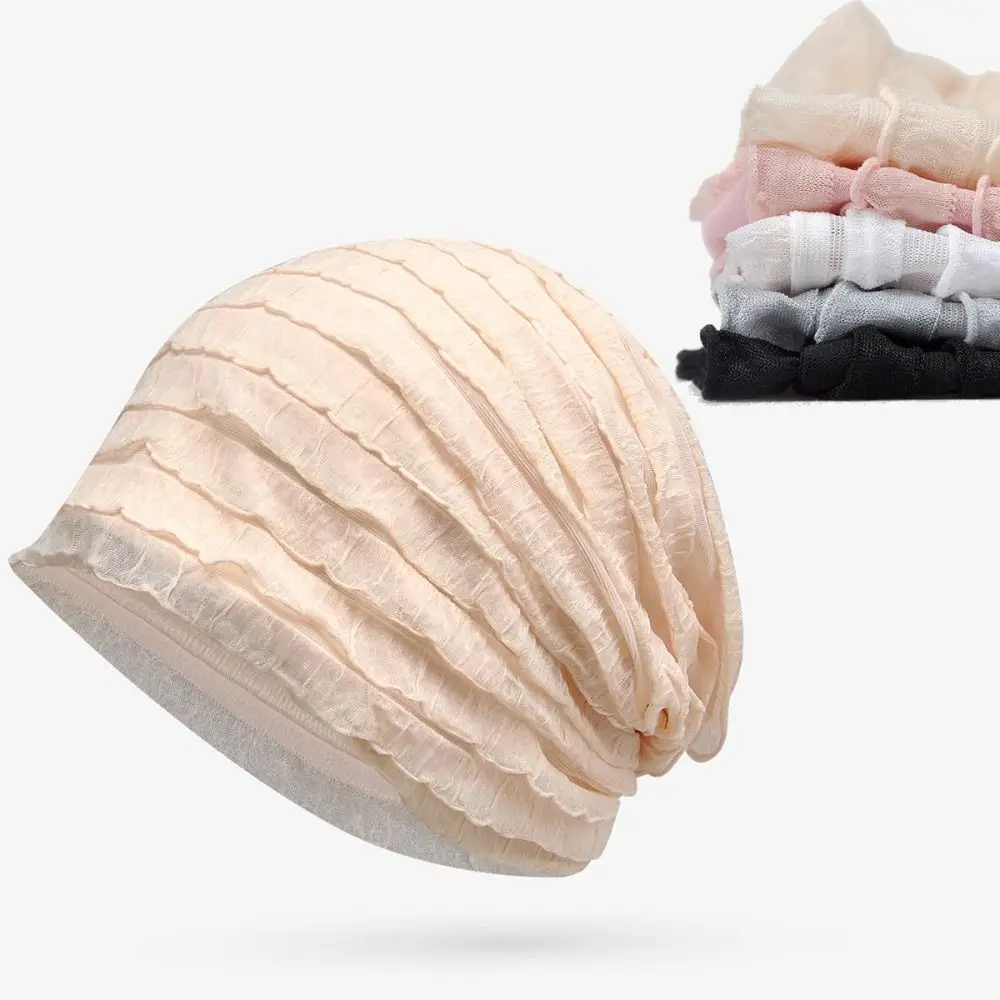 Gorro turbante suave para primavera y verano, hiyabs musulmanes informales deportivos, gorro elástico transpirable para la cabeza para mujer - imagen 4