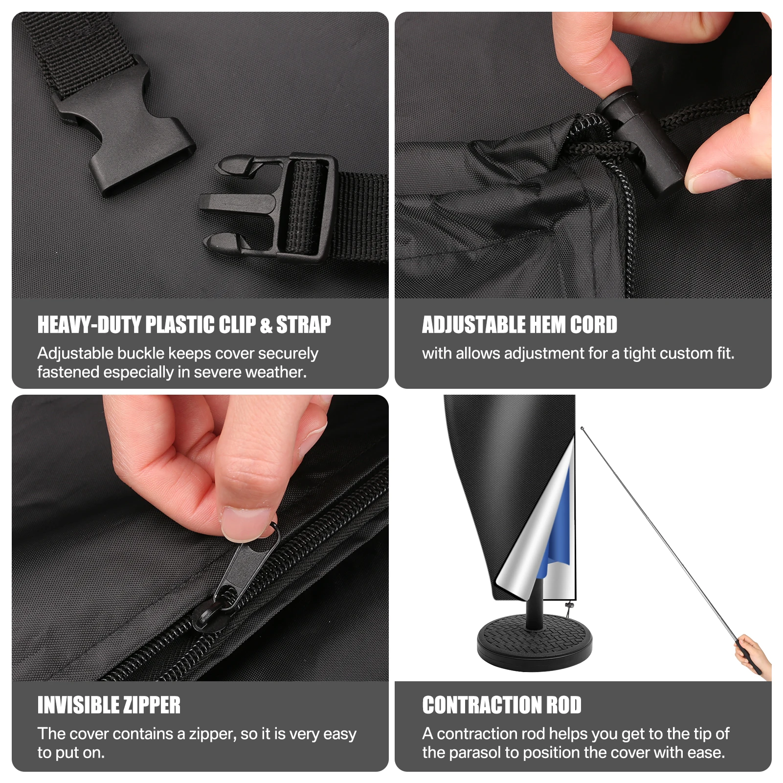 Funda impermeable para sombrilla de pesca estilo banana - imagen 5