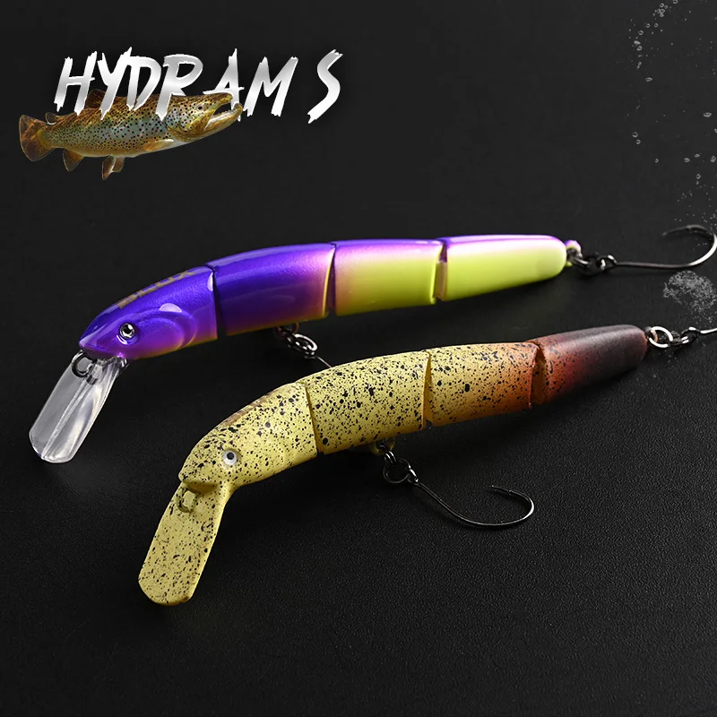 BLUX HYDRAM-S articulación Minnow 70mm 4g 0,2-0,6 m señuelo de pesca hundimiento manivela Wobbler área trucha corriente cebo de agua dulce equipo - imagen 5