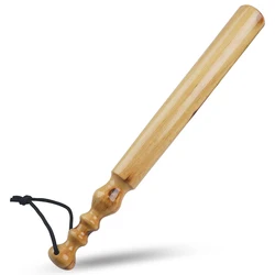 1 Uds. Sacerdote de pesca de madera, palo de pescado golpeado de 14 pulgadas para herramienta de murciélago de pesca de Color madera Natural resistente y duradera