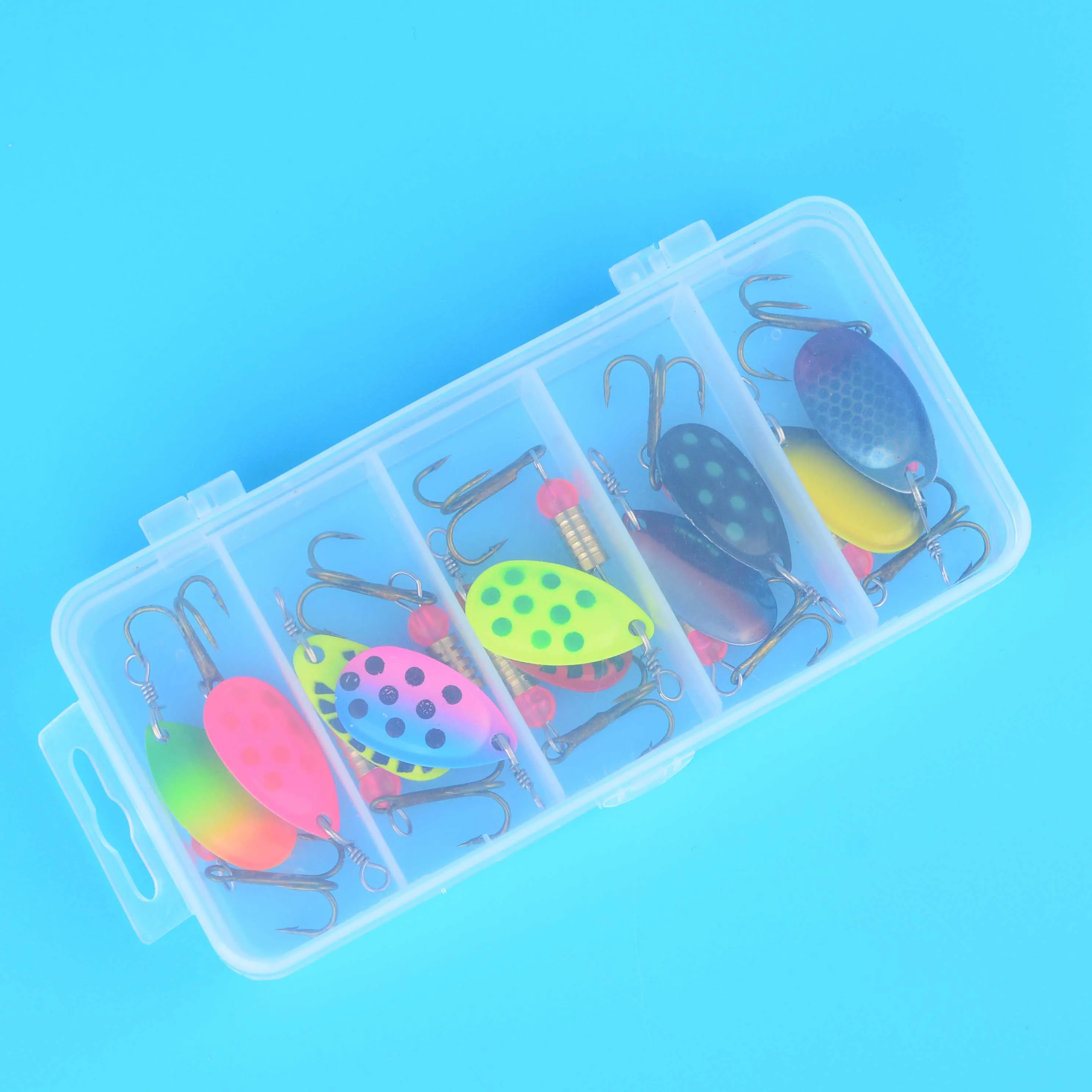 Set de Cucharas Metálicas Spinner para Lucio – Señuelos Artificiales - imagen 3