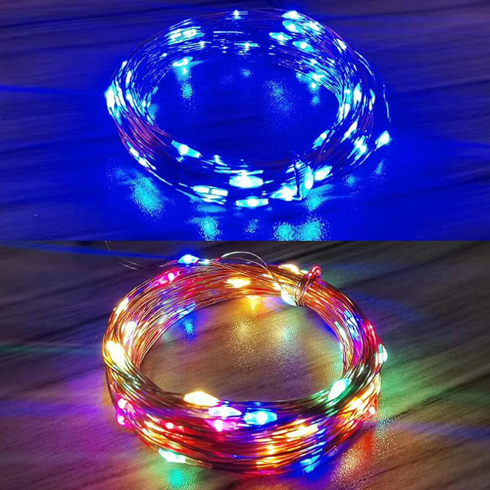 Cadena de luces para decoración de acampada, luz LED con carga Usb, iluminación ambiental colorida para tienda, dosel, refugio, adornos navideños - imagen 3