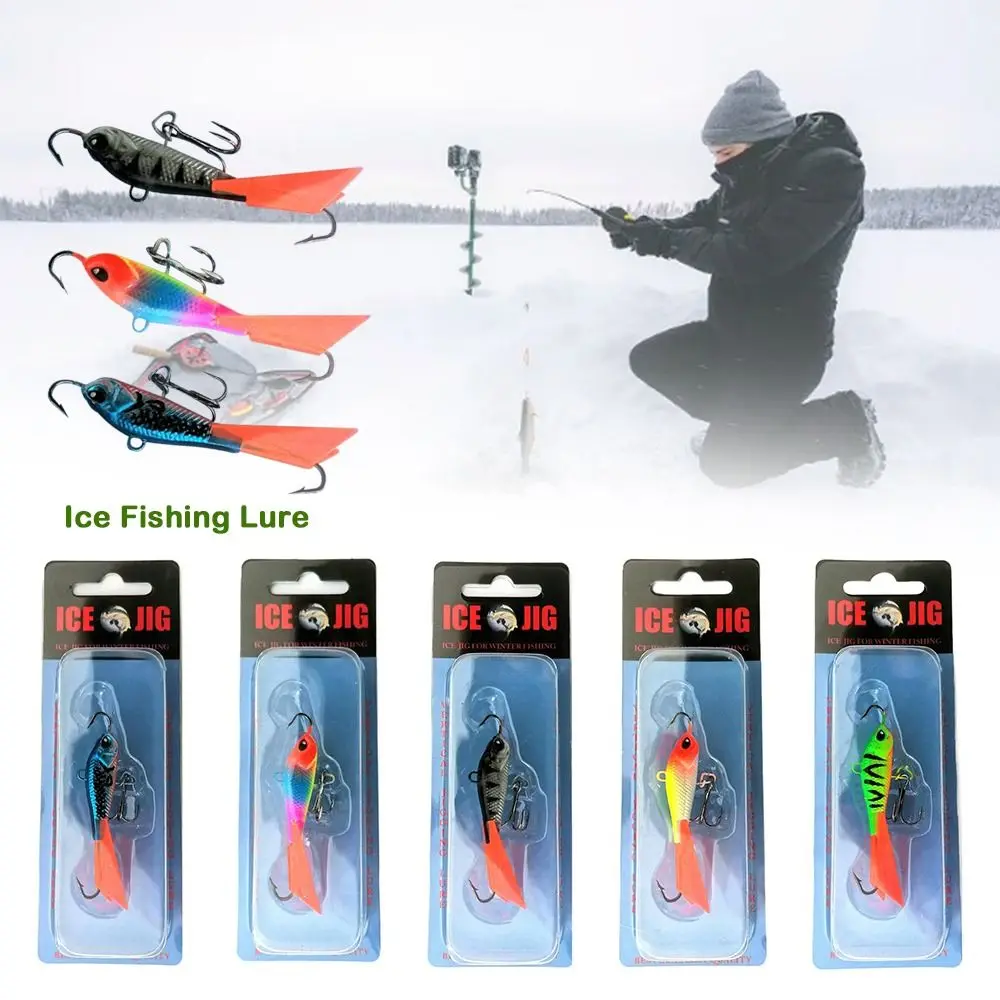 Nuevo Señuelo de pesca en hielo de invierno de 63mm/15g, cuchara Artificial afilada, señuelos de Metal, equilibrador, Jigging, señuelo de pesca en hielo de alta calidad - imagen 5