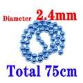 2.4mm blue bead