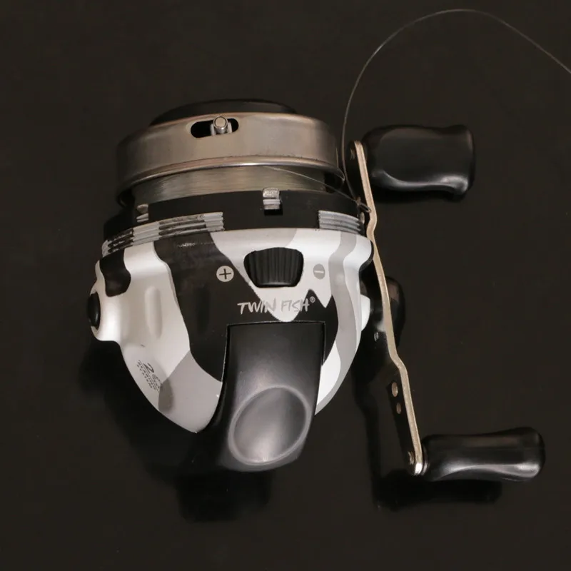 Large-capacity Compound Bow Fishing Reel Large Spincast Reel Fishing PS40 Slingshot Spool Outdoor Shooting fish with 7#nylon lin - imagen 3