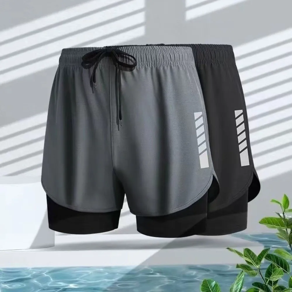 Pantalón corto de pesca doble capa con forro interior secado rápido - imagen 3