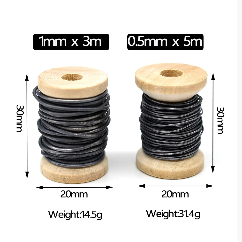 MNFT-cable de plomo suave de 4 piezas, atado de peso y plantilla Hareline, diámetro de 0,5mm/1mm - imagen 2