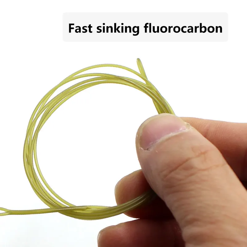 Líder de línea de pesca de carpa, líder de alambre de fluorocarbono, línea líder de pesca con mosca con clip de plomo, manga antienredos giratoria de cambio rápido - imagen 3