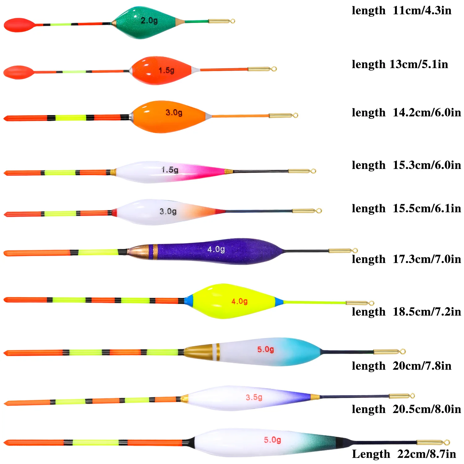 Flotadores Verticales Sougayilang – Accesorios Pesca Profesional - imagen 2