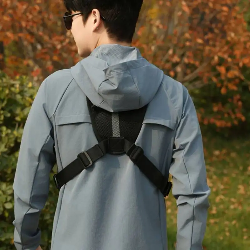 Bolsa de pecho de pesca con correas ajustables, mochila táctica Molle de hombro, riñonera para senderismo al aire libre, almacenamiento de señuelos, paquete divertido - imagen 4