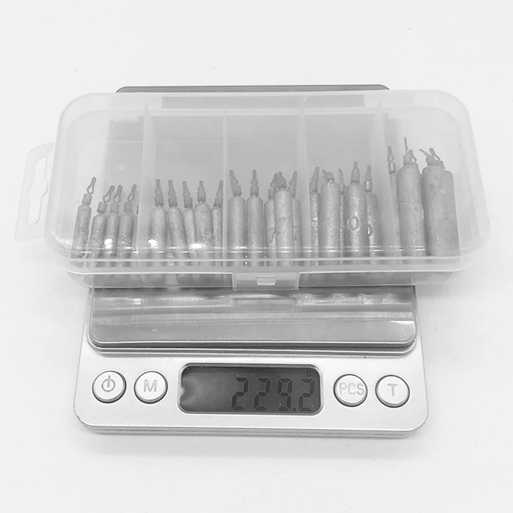 Plomos de pesca con forma de barra, 25 piezas, 3,5g, 5g, 7g, 10g, 14g, 20g, Bullet Pike, accesorios para aparejos de pesca de lubina - imagen 5