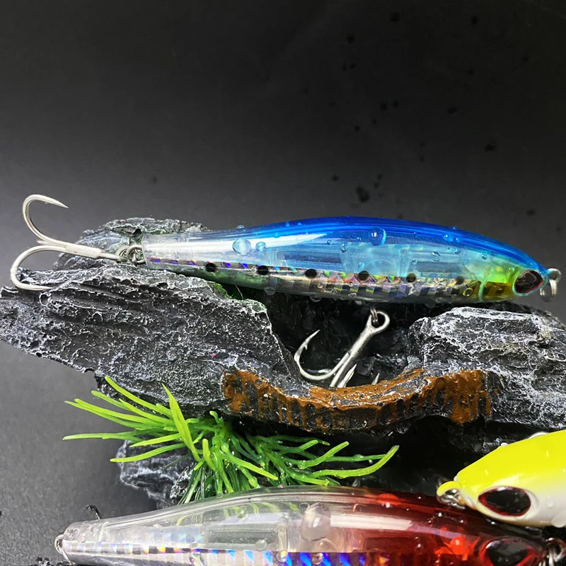 Señuelos de pesca con lápiz de hundimiento lento, 16g, 80mm, Wobbler de agua salada, cebo Artificial para lubina, trucha, Trolling, equipo de pesca Swimbait - imagen 5