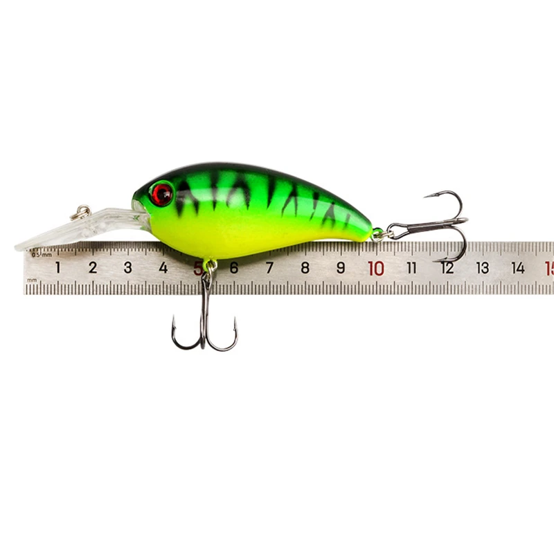 Señuelo de pesca de cebo duro artificial, Crankbait flotante, ojos 3D, Wobblers, lubina, Pesca, pesca de carpa, 9cm, 14g, 1 pieza - imagen 5