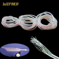 Wifreo-bodytube de Mylar Minnow, 20M/40M, serpentinas de tubo de cuerpo de escala de pescado, materiales de atado de cuerpo de mosca de pez, tubos nacarados