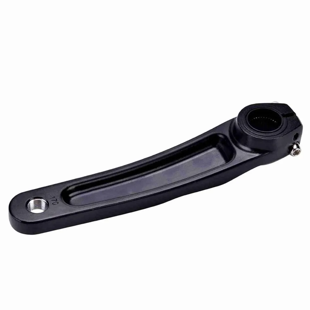 Brazo de manivela de bicicleta de aleación de aluminio, espaciado entre orificios de 170mm, brazo de manivela izquierdo negro y plateado para M4050/M590/M610/SLX/XT/XTR - imagen 3