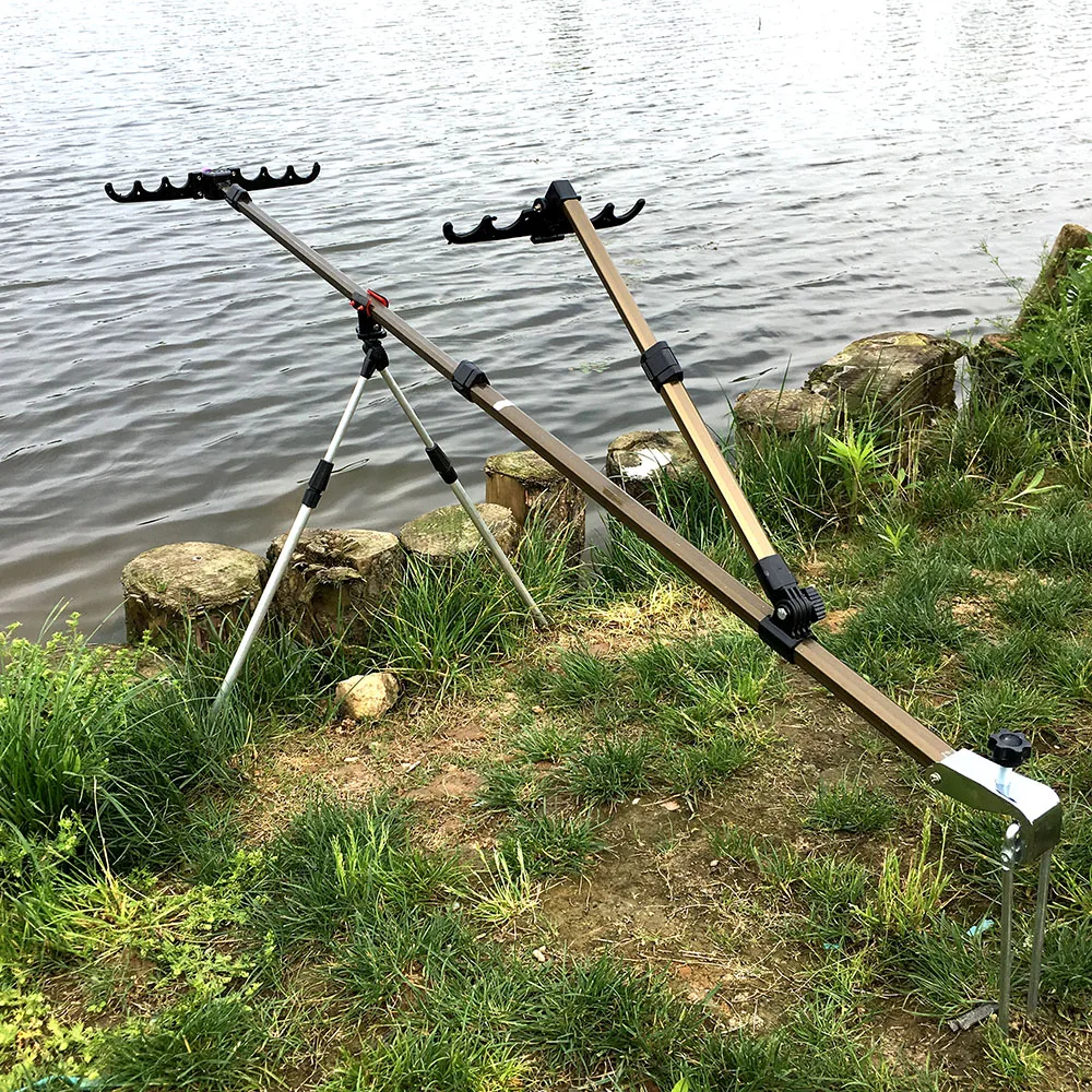 Aliminum-soporte ajustable para cañas de pescar, herramienta de pesca al aire libre, accesorios de aparejos - imagen 4