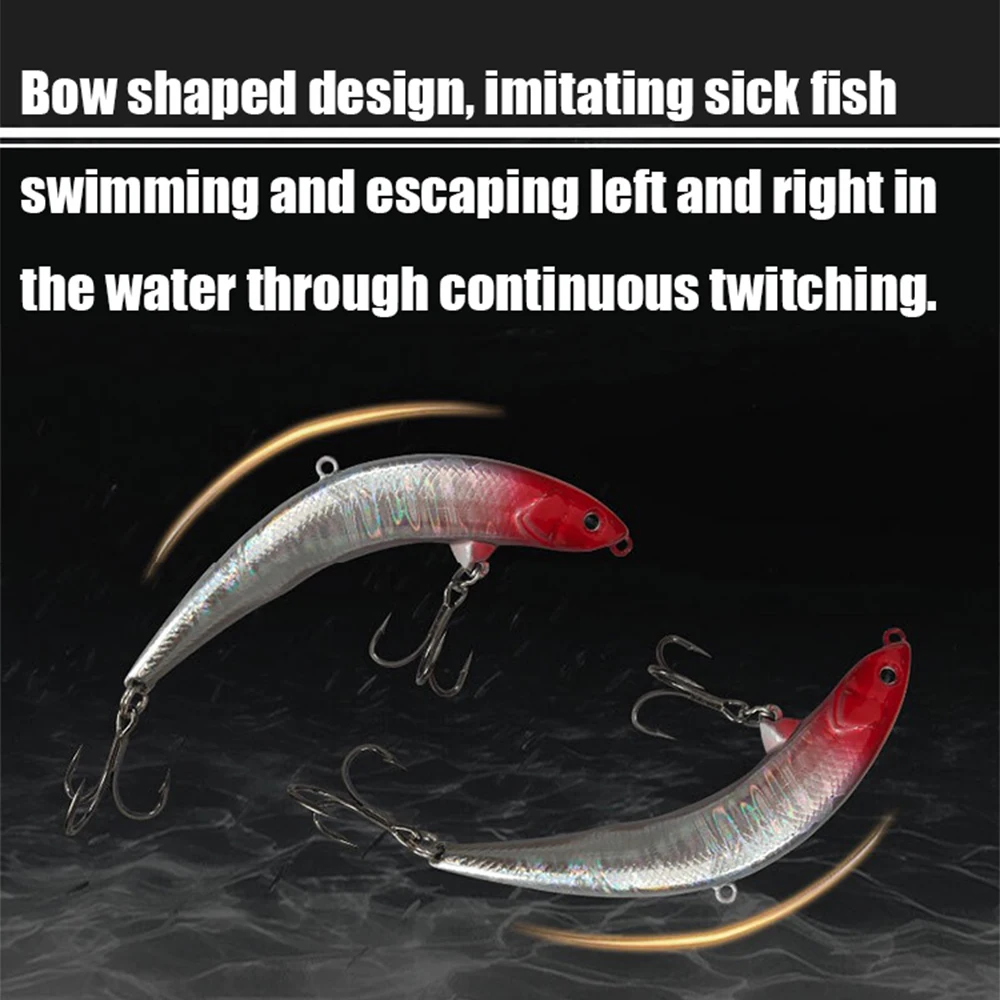 Señuelo de pesca de lápiz flotante, 5 piezas, 5,5g, 77mm, cebo duro, cebos duros artificiales, lubina, trucha, Lucio, Wobbler, herramienta de pesca - imagen 3