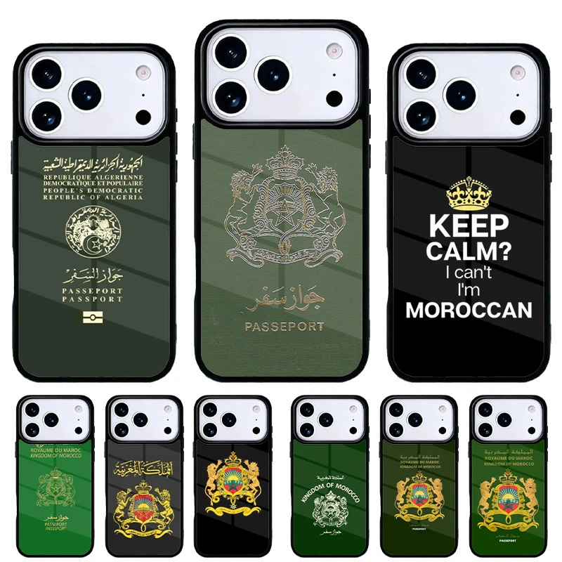 Funda iPhone bandera Marruecos – Carcasa protectora trasera