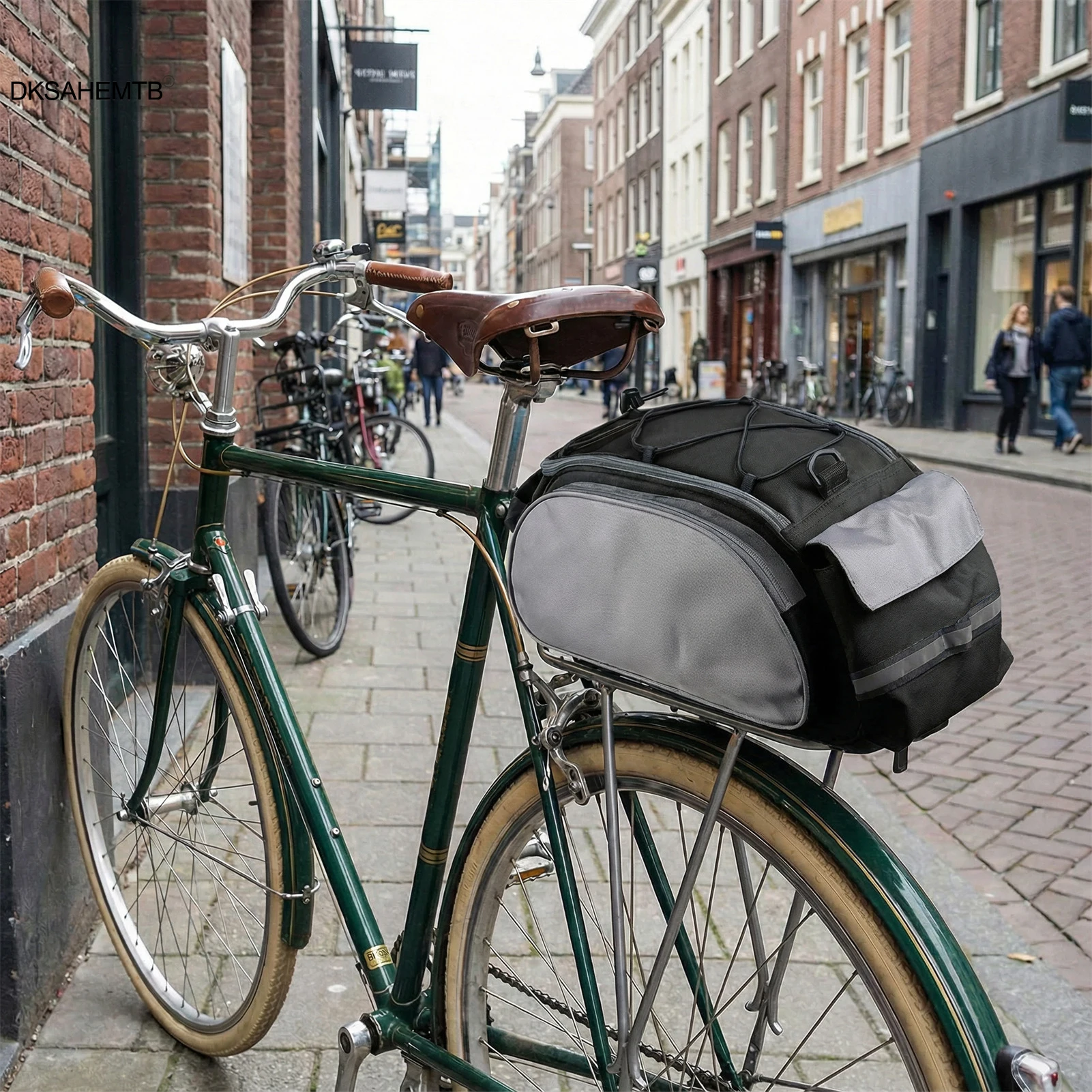 Bolsa de ciclismo Universal, paquete de estante para bicicleta de montaña, mochila impermeable de gran capacidad para montar, accesorios prácticos para ciclismo al aire libre - imagen 4