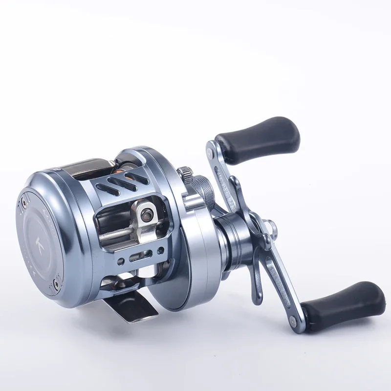 Carrete de trucha Kingkong CNC, carrete poco profundo, carrete de Baitcasting Micro redondo 7,3: 1, rueda de tambor ligera, carrete de pescado de agua dulce - imagen 5