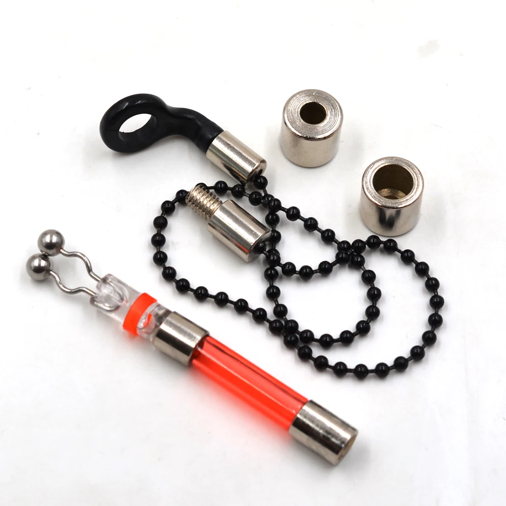 MNFT-1 Juego de carretes de pesca, alarmas de pesca, indicador de mordedura de caña de carpa, uso con palo luminoso, herramientas prácticas para peces al aire libre - imagen 5