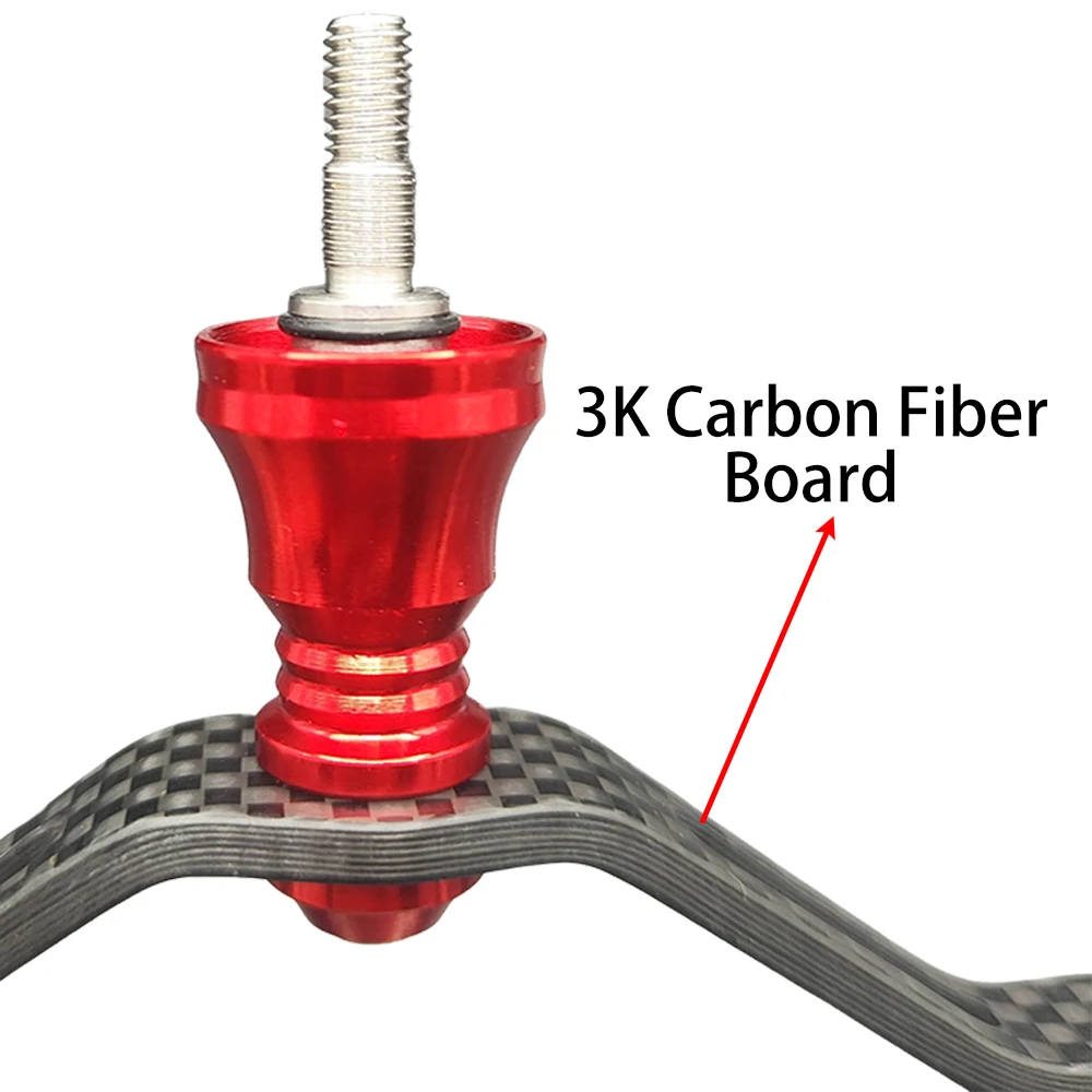 Mango de carrete de pesca de fibra de carbono para carretes giratorios SHIMANO, mango eléctrico tipo atornillado COMPLEX/STELLA/STRADIC/ULTEGRA/WANFORD - imagen 3