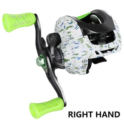 Carrete Baitcasting 6,3: 1 relación de engranaje arrastre máximo 8KG carrete Baitcaster carrete de Metal rueda de freno magnético pesca en agua dulce y salada