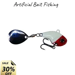 1 Uds 7/10/14/21g cebo giratorio de Metal VIB con vibración Spinner cuchara Señuelos de Pesca plantillas trucha Pesca de invierno cebos duros aparejos de Pesca