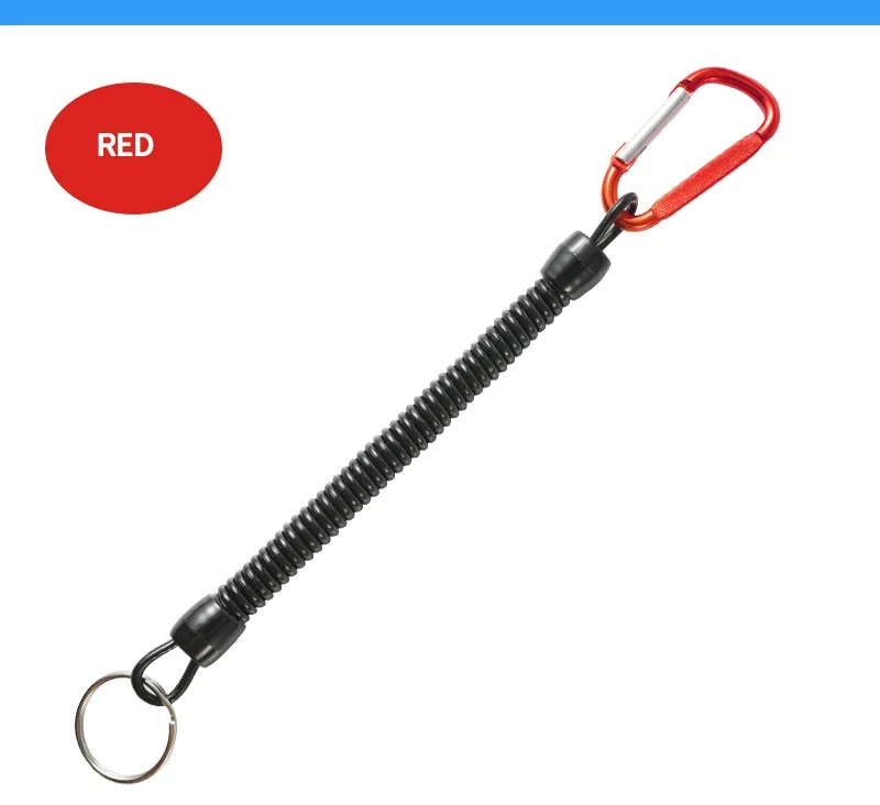 Tirar cuerda fija elástica, cuerda de protección para caña de pescar, cuerda antipérdida, herramienta multifunción Flexible de plástico, aparejos de pesca ALASICKA - imagen 5