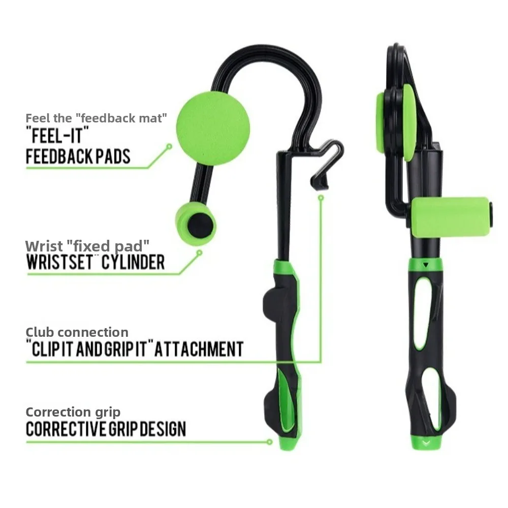Nuevo Entrenador de Swing de Golf 2 en 1, agarre de Putter, corrección de posición de mano, ayuda para entrenamiento de Golf, herramienta de Swing, juego cuadrado, Control de entrenamiento de Swing - imagen 2