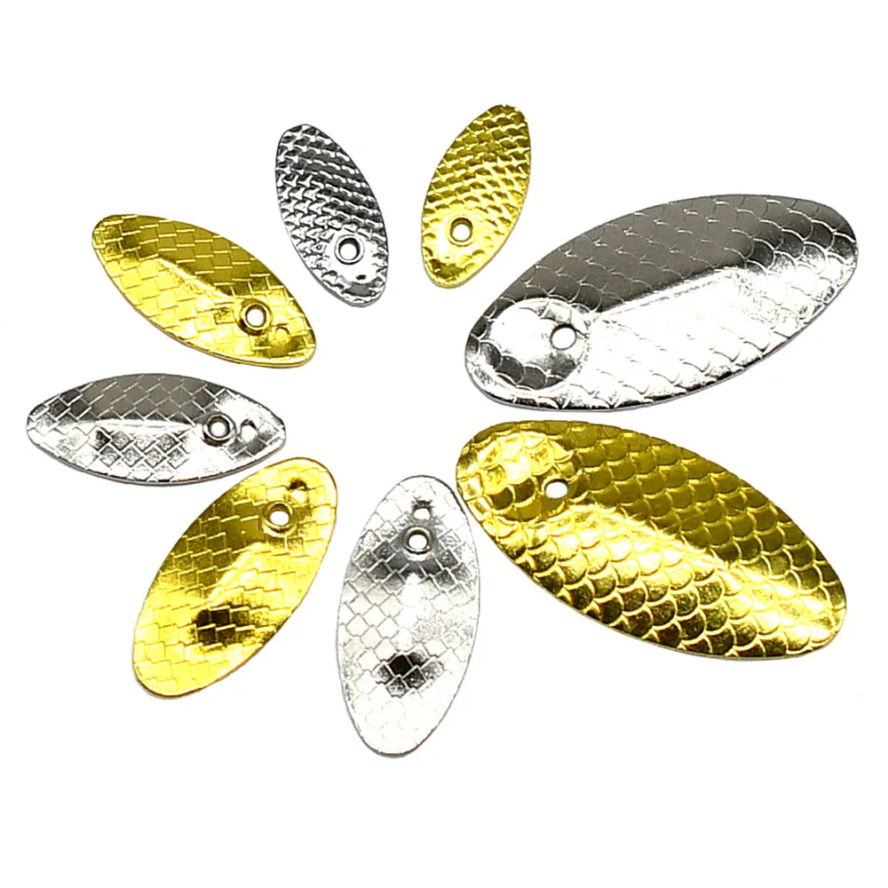 MNFT 20 piezas cebo giratorio, señuelos de pesca de Metal, señuelos tipo cuchara para señuelos duros, gusanos, juego de cucharas de pesca - imagen 3