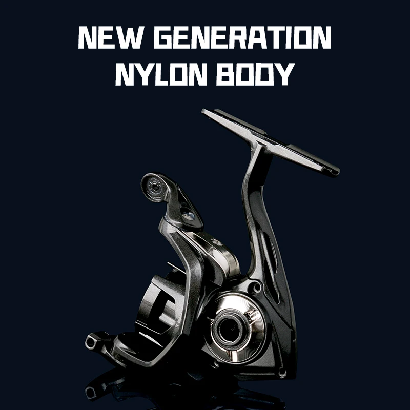 Carrete giratorio DEUKIO Upgrade DA IIMAX No-gap MAX Drag Power 15KG relación de velocidad 5,2: 1 rodamiento 3 + 1BB carrete de agarre de bola de Metal - imagen 5