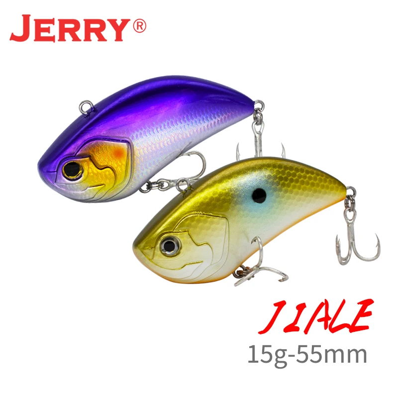 Jerry 55mm vibración hundimiento traqueteo VIB señuelo de pesca Lipless Crankbait Artificial cebo duro Deep Running Pike Bass - imagen 2