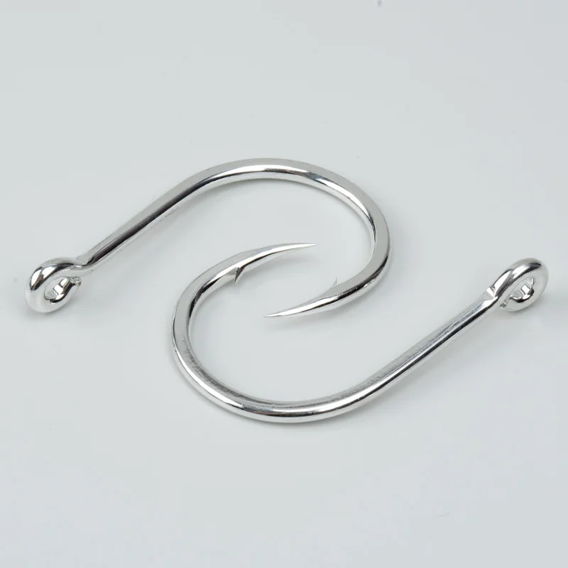 TEASER 8084 4X 10 unids/bolsa vástago curvo de acero rico en carbono anzuelo de púas anzuelos círculo atún GT anzuelo de Jigging lento pesado - imagen 5