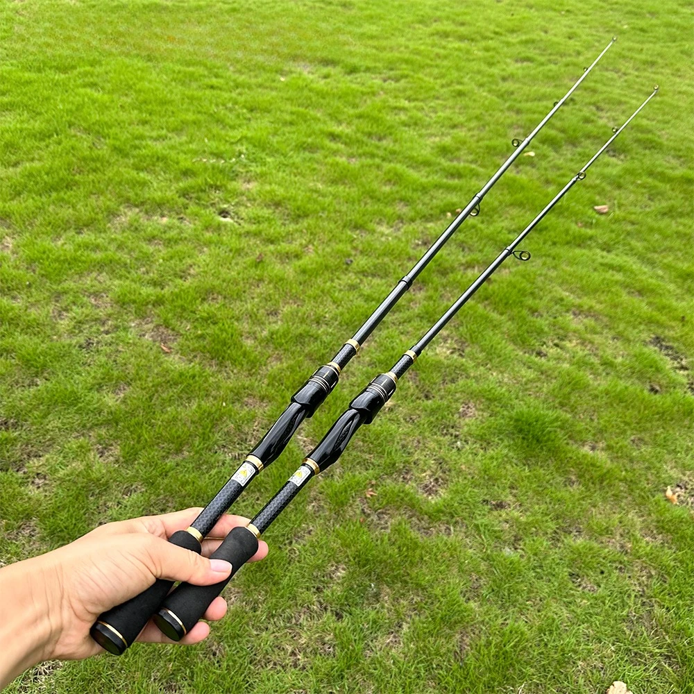 Caña de pescar giratoria ultraligera, longitud de almacenamiento, 42cm, cañas telescópicas de fibra de carbono para peces mandarín, calamar y aparejos de carpa - imagen 4