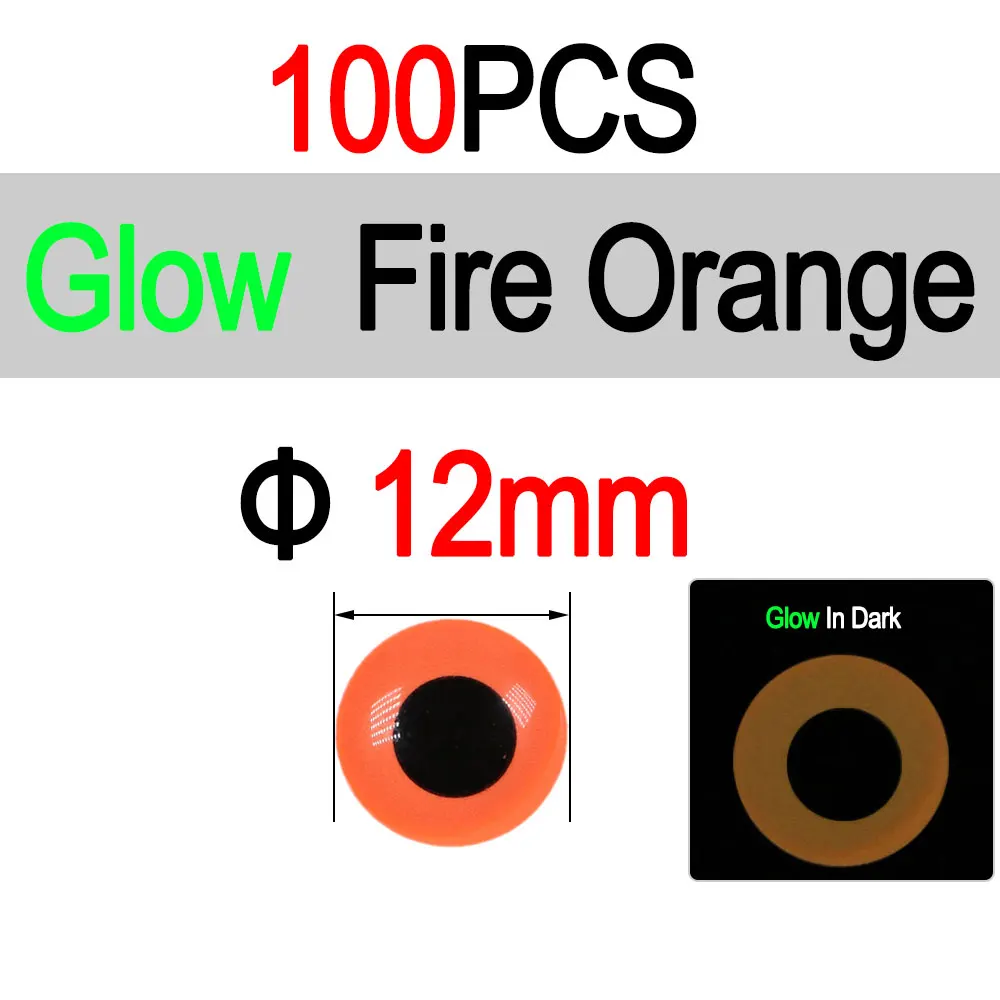 12mm 100pc FR Orange