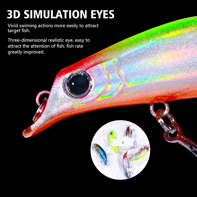 Newup-señuelo de Pesca para pececillos, Wobblers para Pesca de 7,9 Cm-7,4G - imagen 5