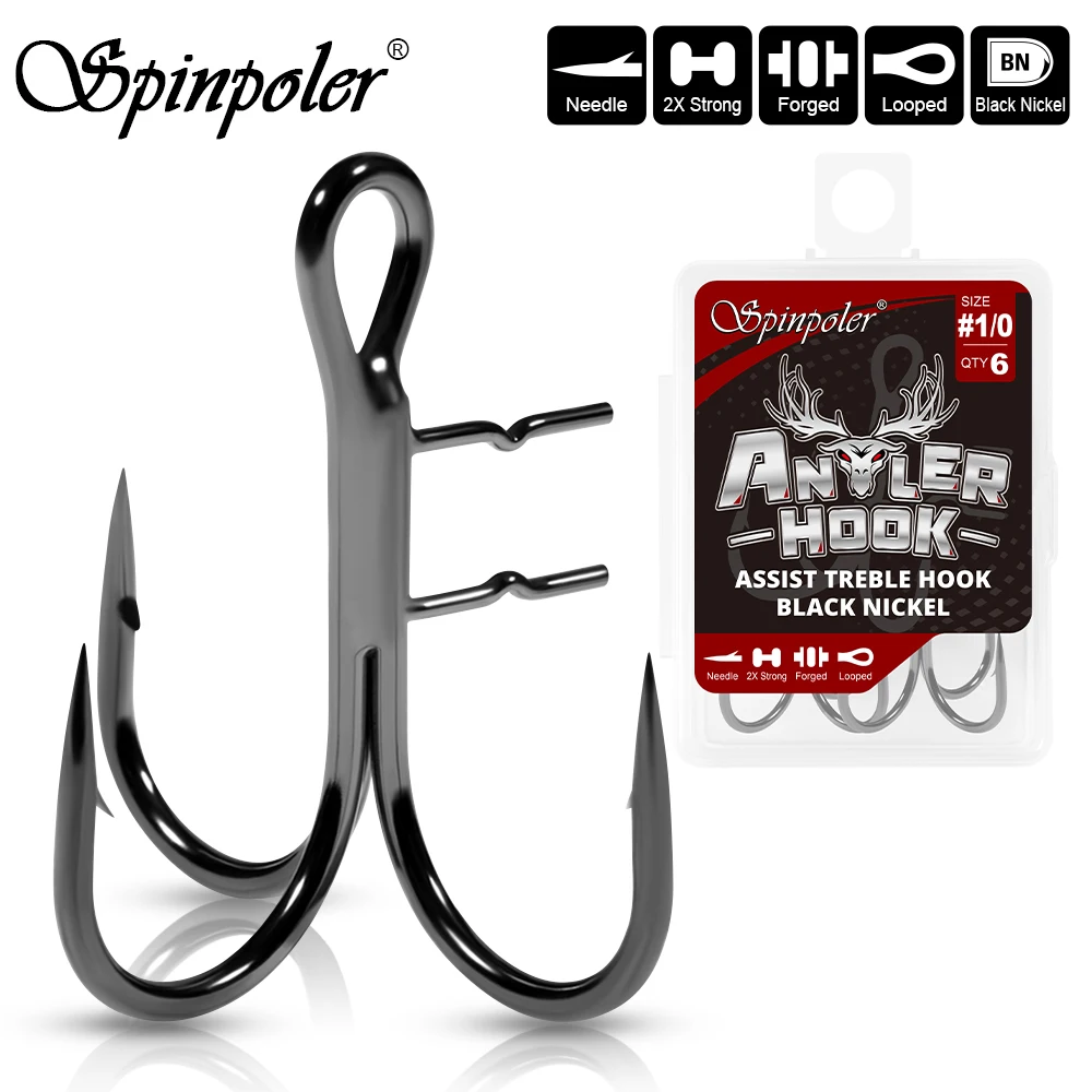 Ganchos de asistencia Spinpoler para swimbait de lucio