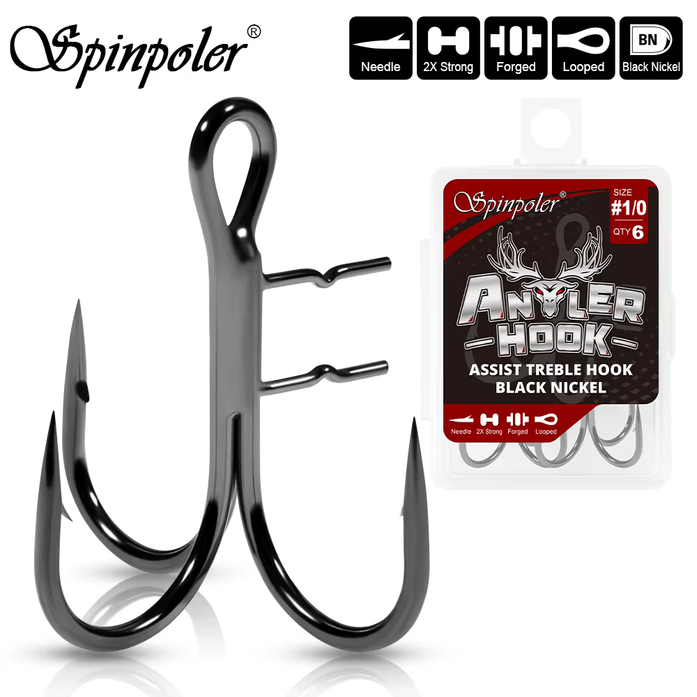 Ganchos de asistencia Spinpoler para swimbait de lucio