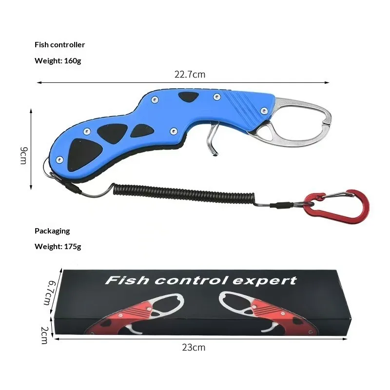 Juego de controlador de peces con abrazadera para cebo de pescado, hecho de acero inoxidable, calidad confiable, alicates de pesca, equipo de pesca con clip para labio - imagen 3