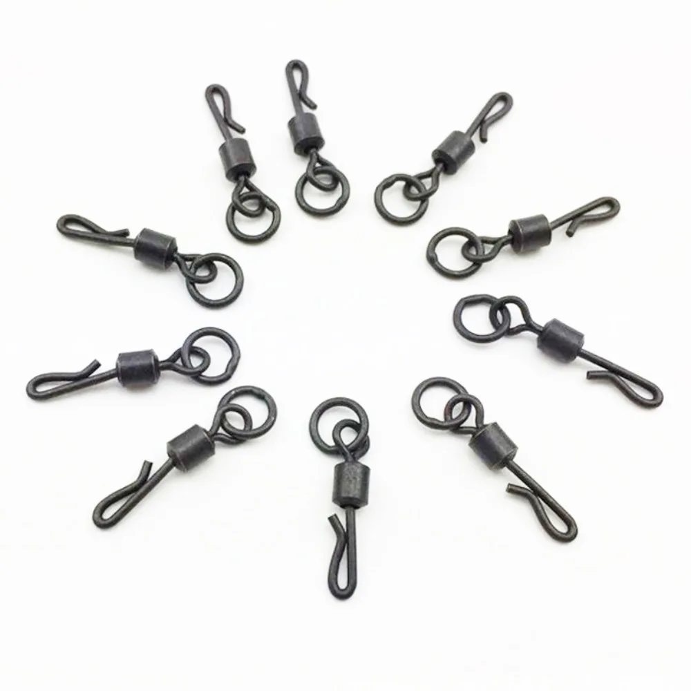 Plantilla giratoria de cambio rápido para pesca de carpa, accesorios pequeños, herramientas de pesca, helicóptero, 20 unidades por juego - imagen 2