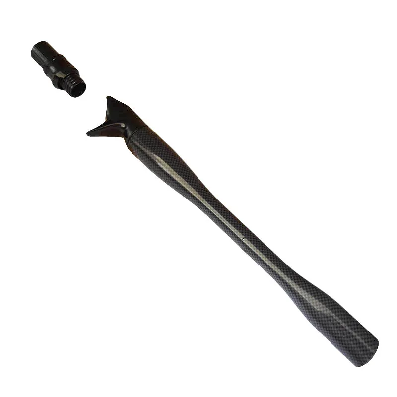 Tubo cónico carbono 1K para mango de caña de pescar con grip estampado - imagen 3