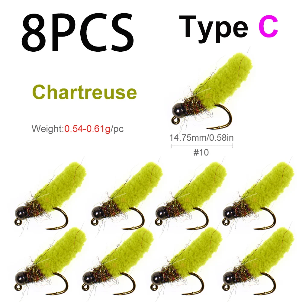 8PCS C Chartreuse