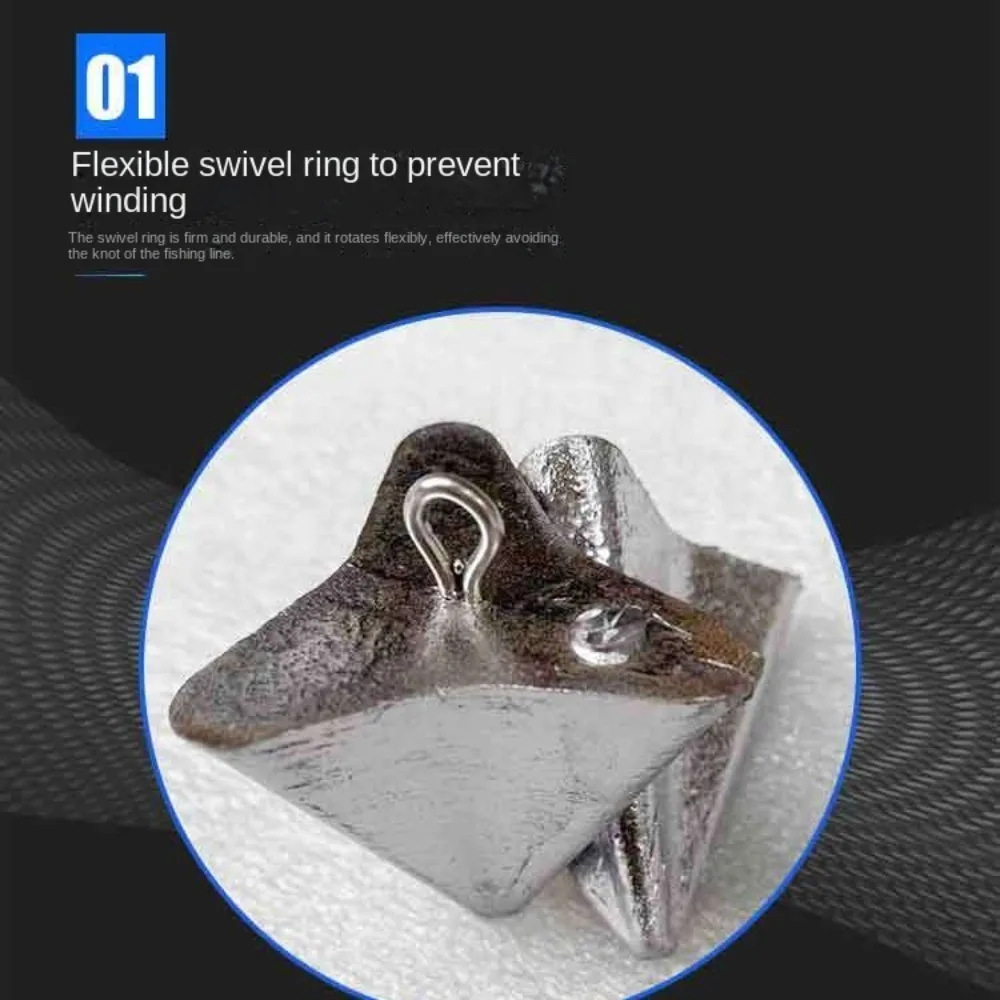 Plomos de plomo para pesca de carpa, estilo Taper, triángulos de peso, 20-170g, 1/2 piezas - imagen 2