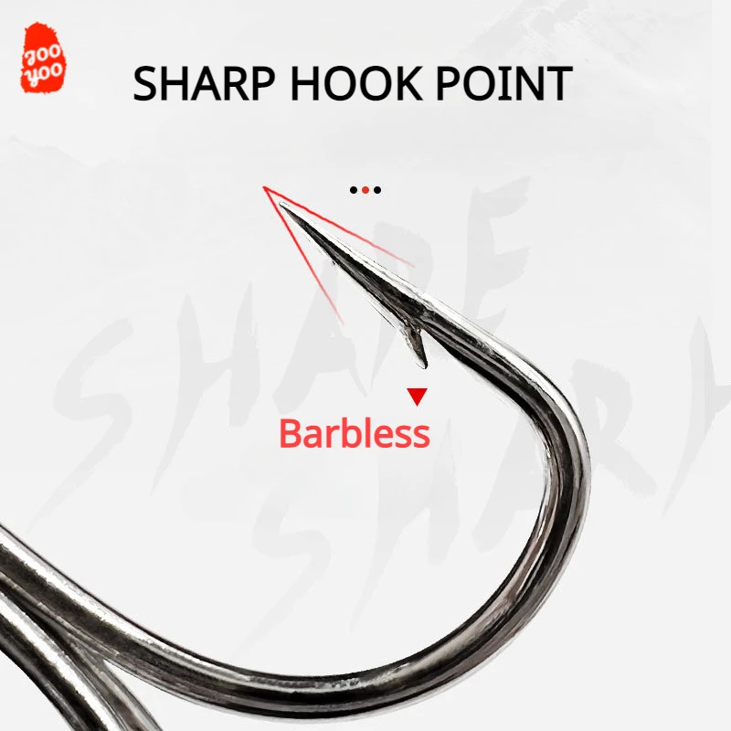 Caja de 120 Uds. De anzuelos Lua Sanben con púas, Triple ancla de acero rico en carbono, anzuelos cruzados de Triple garra, equipo de pesca, anzuelos Sanben al por mayor - imagen 4